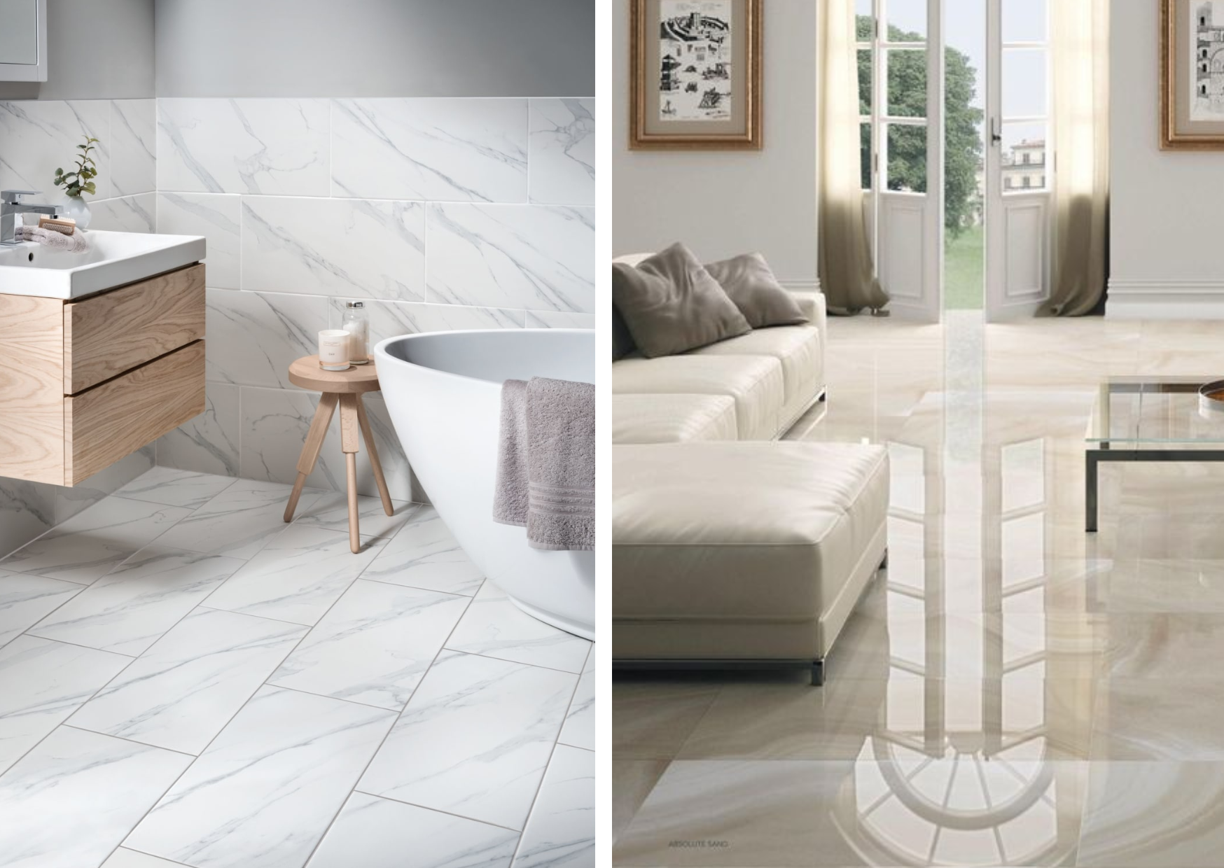 how to clean marble tiles