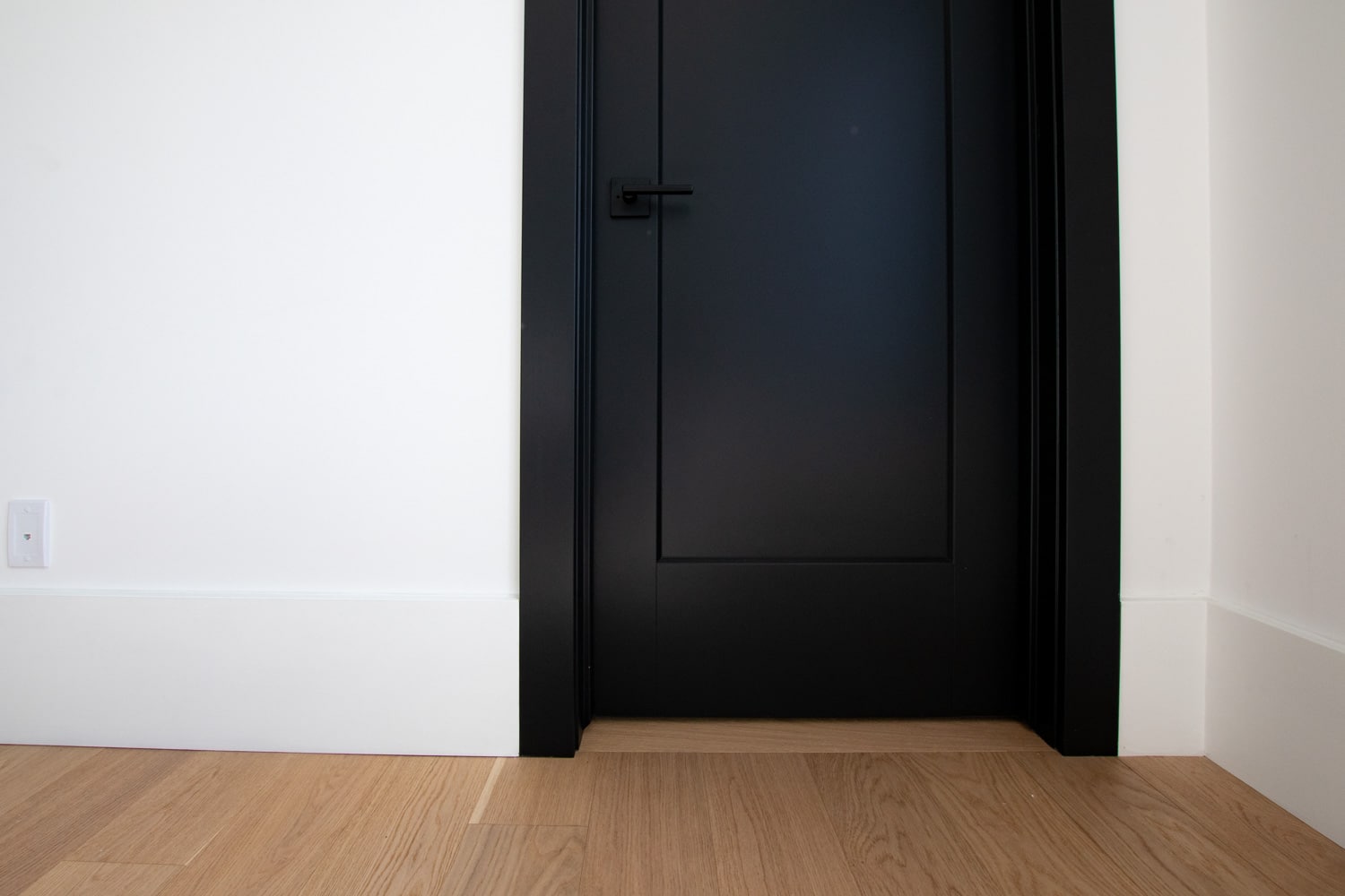 black interior doors with black trim