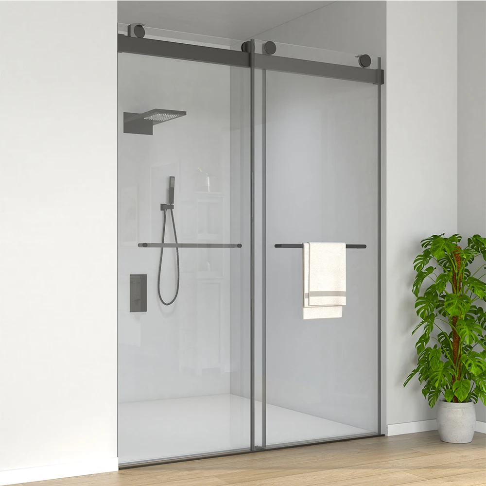 how do hotels keep glass shower doors clean?