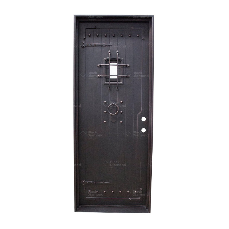 black diamond iron doors