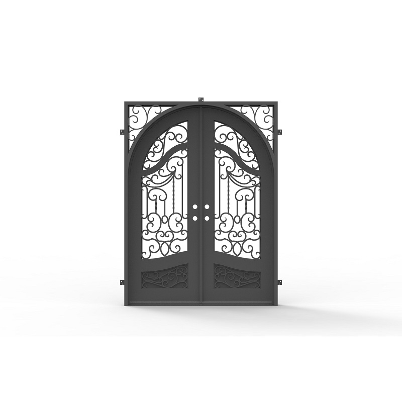 black diamond iron doors