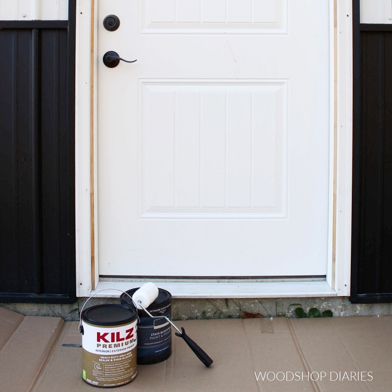 how to paint metal doors