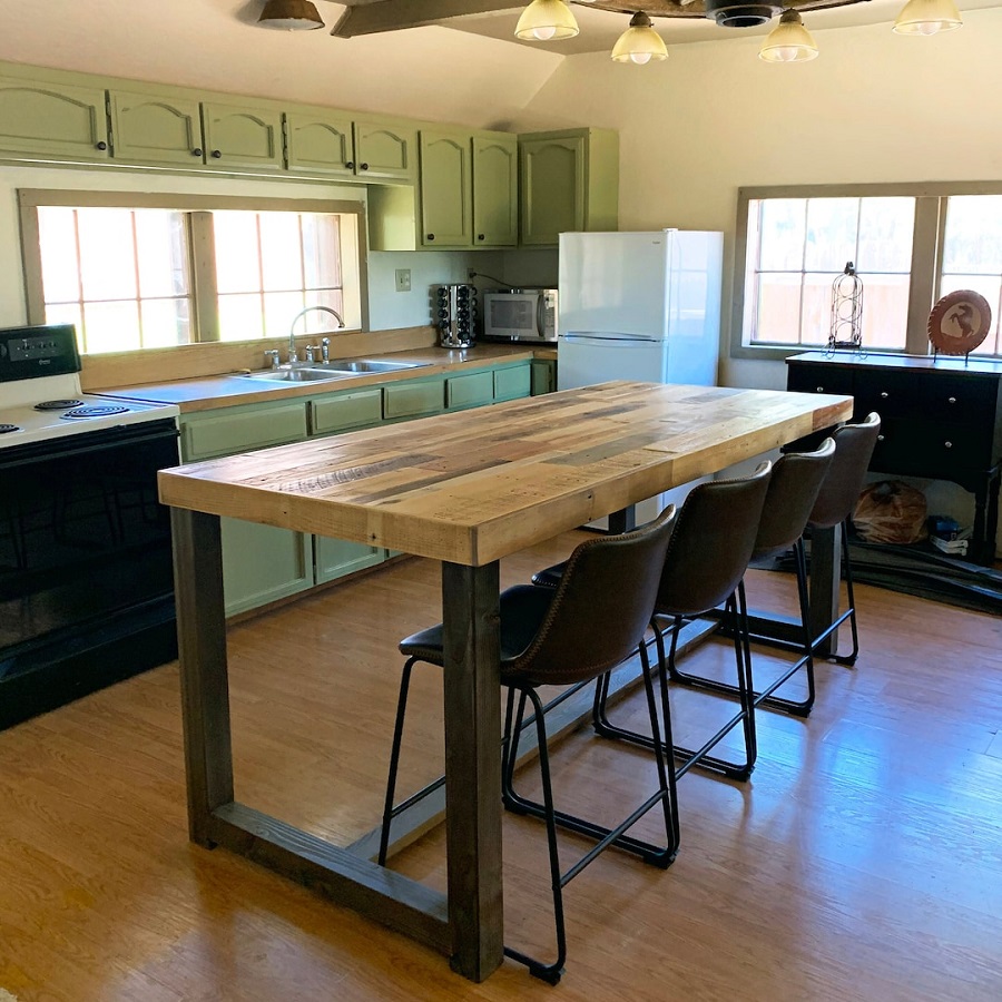 island kitchen table