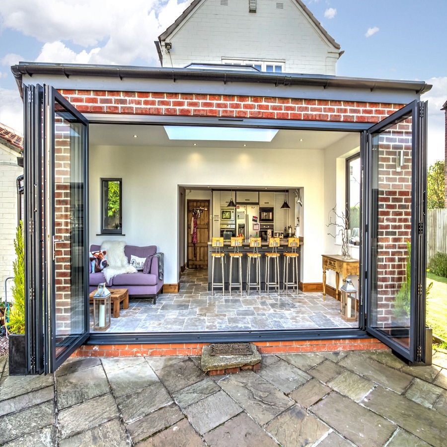 how to install bifold doors without bottom track