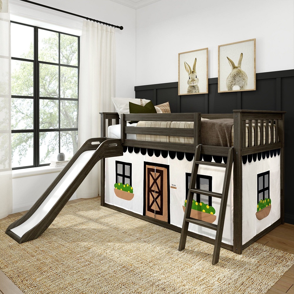 bunk bed with slide