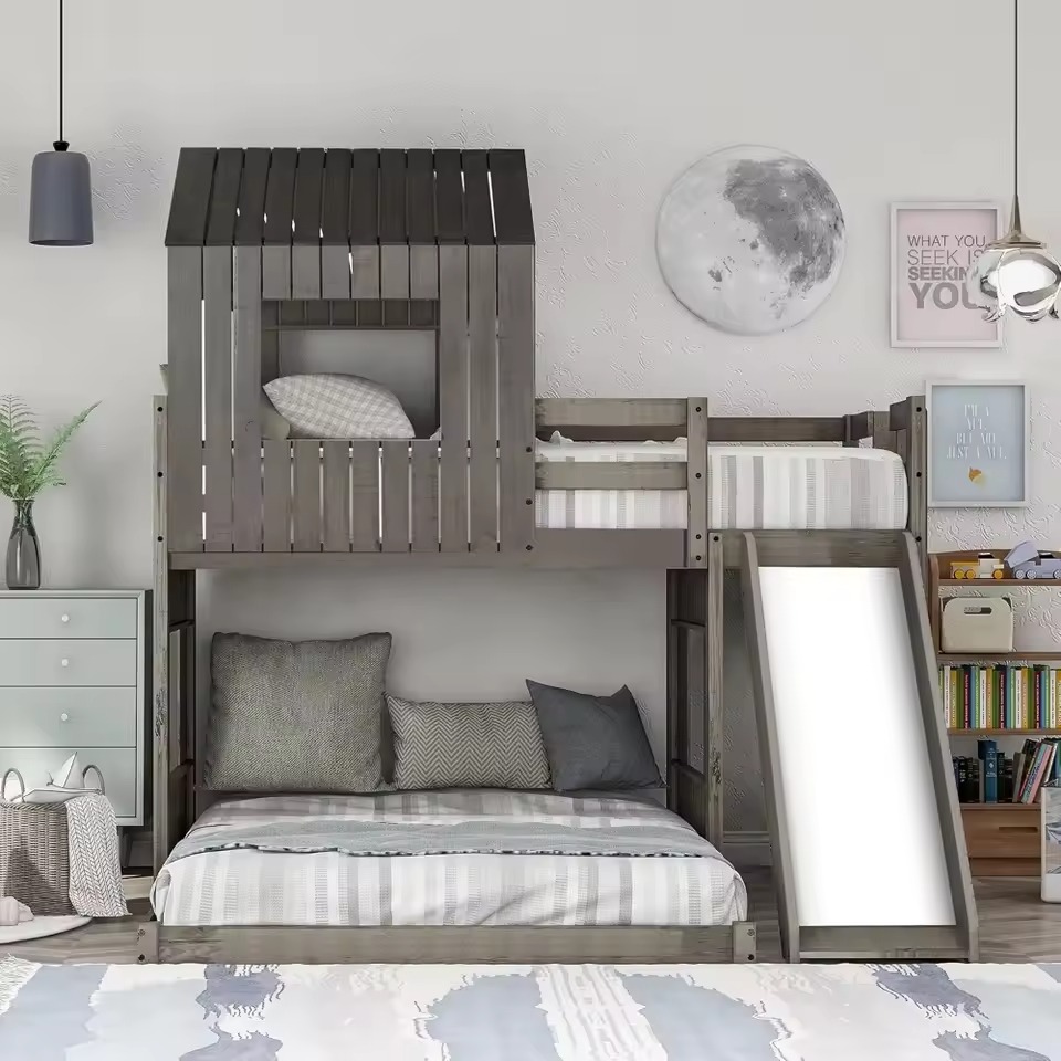 Bunk bed with slide