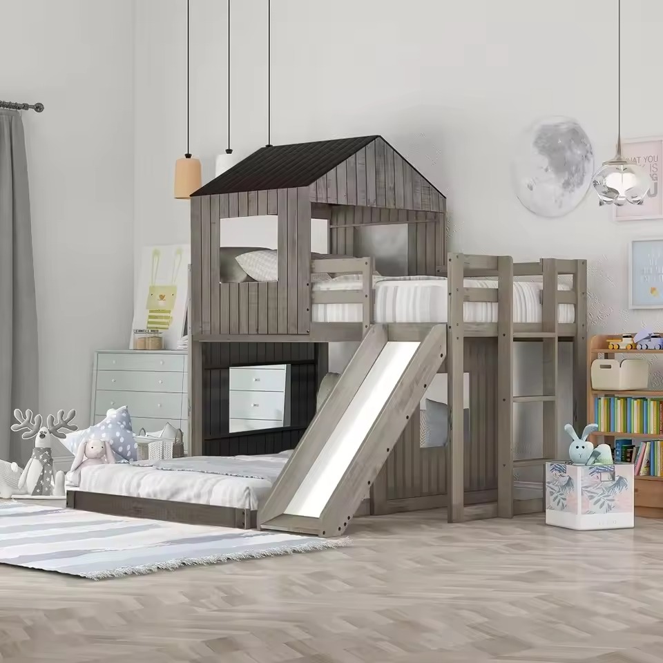 Bunk bed with slide