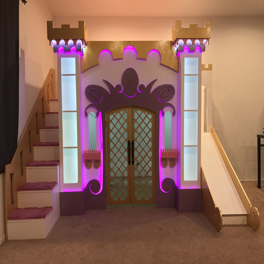 princess bed with slide