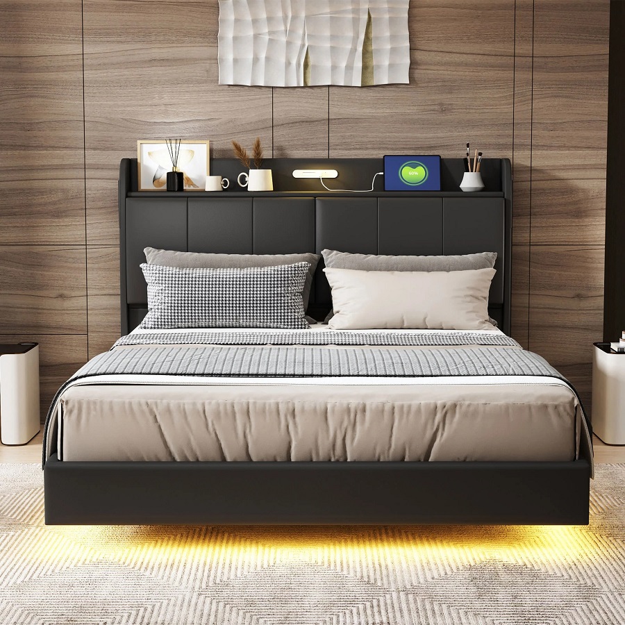 floating bed frame
